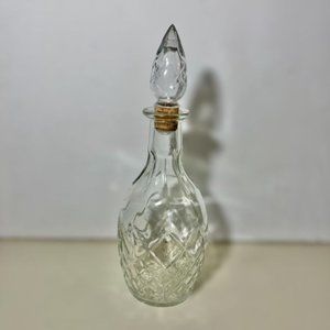 Vintage Cut Glass Decanter w/ Glass Stopper - London Winery Ontario Canada